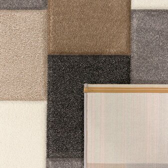 Modern 3D vloerkleed of karpet ARWIN kleur beige 646