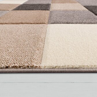 Modern 3D vloerkleed of karpet ARWIN kleur beige 646