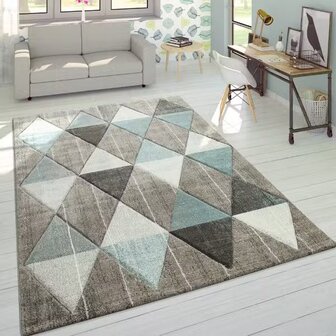 Modern 3D vloerkleed of karpet ARWIN kleur beige 234