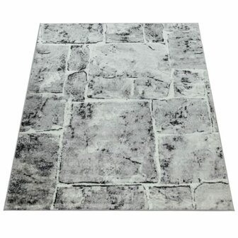 Modern vloerkleed of karpet ARIZONA  kleur grijs 050