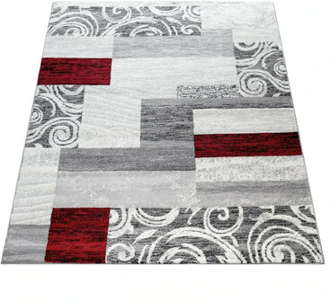Modern vloerkleed of karpet ARIZONA  kleur rood 053
