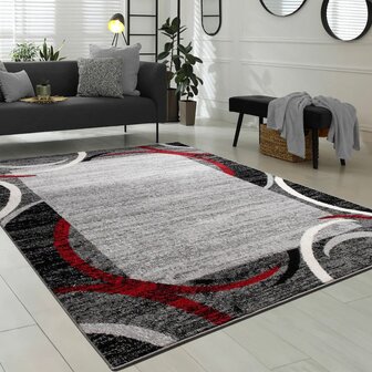 Modern vloerkleed of karpet ARIZONA  kleur rood 059