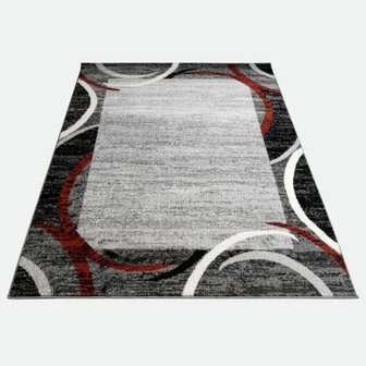 Modern vloerkleed of karpet ARIZONA  kleur rood 059