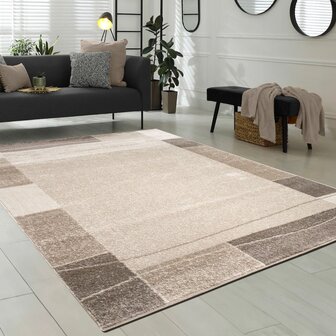 Modern vloerkleed of karpet ARIZONA  kleur bruin 054