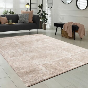 Modern vloerkleed of karpet ARIZONA  kleur bruin 050