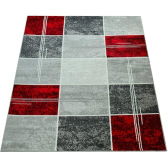 Modern vloerkleed of karpet ARIZONA  kleur rood 057
