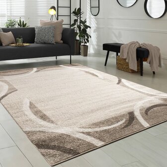 Modern vloerkleed of karpet ARIZONA  kleur bruin 059