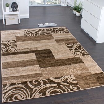 Modern vloerkleed of karpet ARIZONA  kleur bruin 053