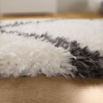 Hoogpolig vloerkleed of karpet RICHMOND kleur creme 076