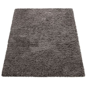 Hoogpolig vloerkleed of karpet AMADO kleur antraciet 861