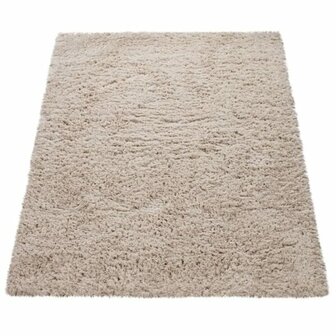 Hoogpolig vloerkleed of karpet AMADO kleur beige 861