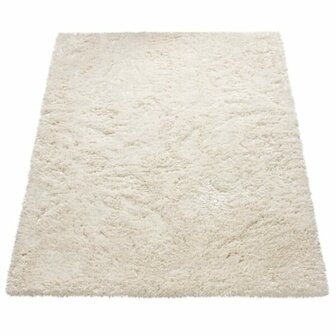 Hoogpolig vloerkleed of karpet AMADO kleur wit 861