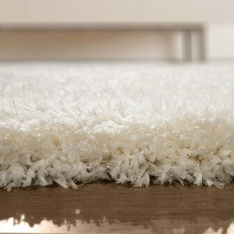Hoogpolig vloerkleed of karpet AMADO kleur wit 861