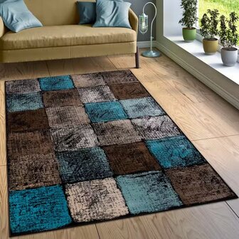 Vloerkleed of karpet TUNDRA kleur bruin 155