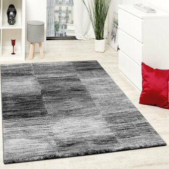 Vloerkleed of karpet LINDY kleur grijs 917