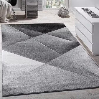 Vloerkleed of karpet LINDY kleur grijs 922