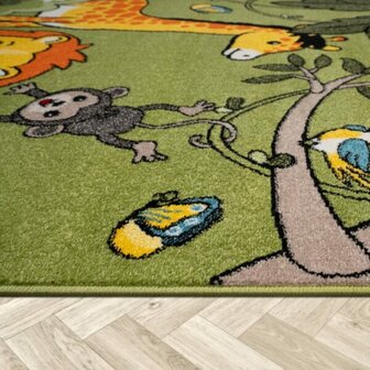Vloerkleed of karpet LINDY kleur groen 958