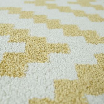 Vloerkleed of karpet PALMER kleur geel wit 400
