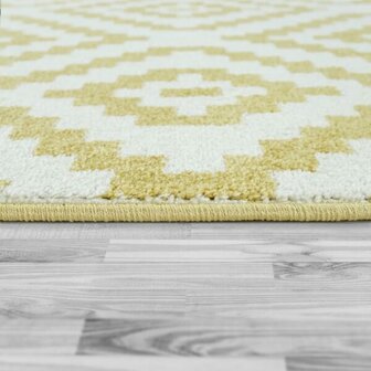Vloerkleed of karpet PALMER kleur geel wit 400