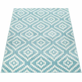 Vloerkleed of karpet PALMER kleur blauw 400