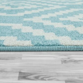 Vloerkleed of karpet PALMER kleur blauw 400