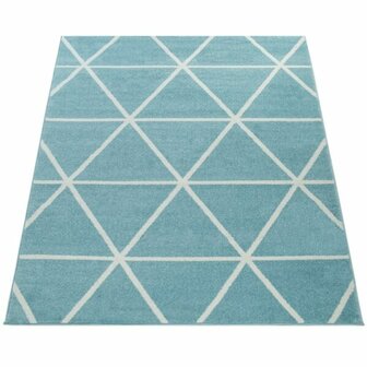 Vloerkleed of karpet PALMER kleur blauw 401