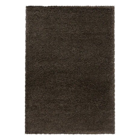 Hoogpolig fluffy vloerkleed Edel kleur bruin