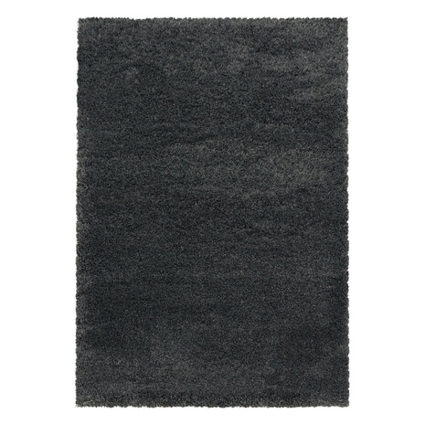 Hoogpolig fluffy vloerkleed Edel kleur grijs