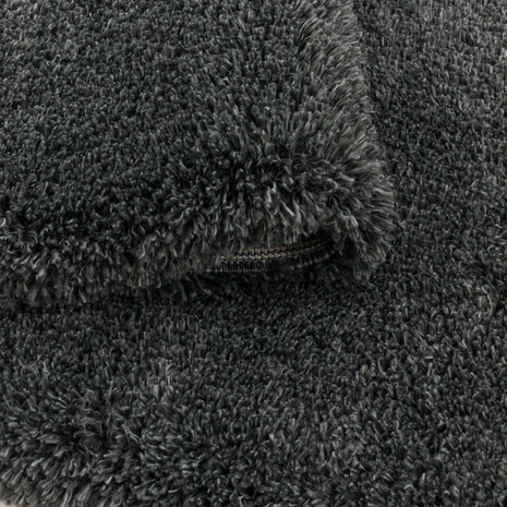Hoogpolig fluffy vloerkleed Edel kleur grijs