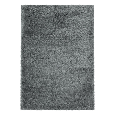 Hoogpolig fluffy vloerkleed Edel kleur licht grijs