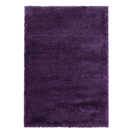 Hoogpolig fluffy vloerkleed Edel kleur lila