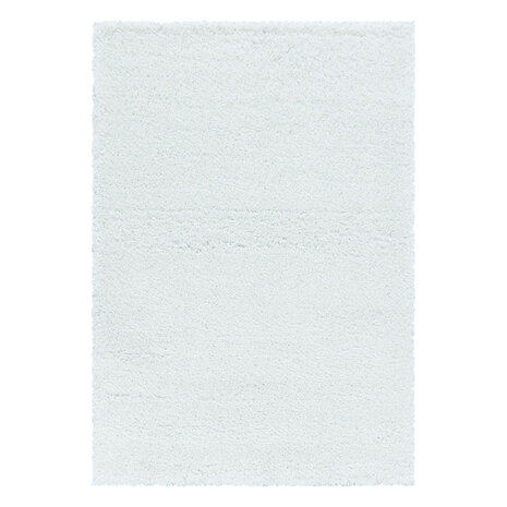 Hoogpolig fluffy vloerkleed Edel kleur wit