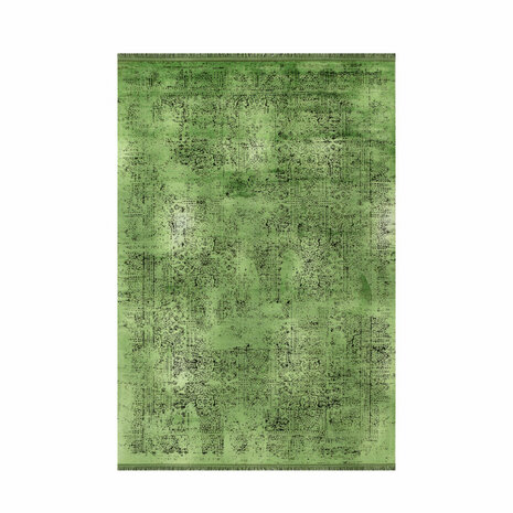 Vintage vloerkleed Elegant kleur groen