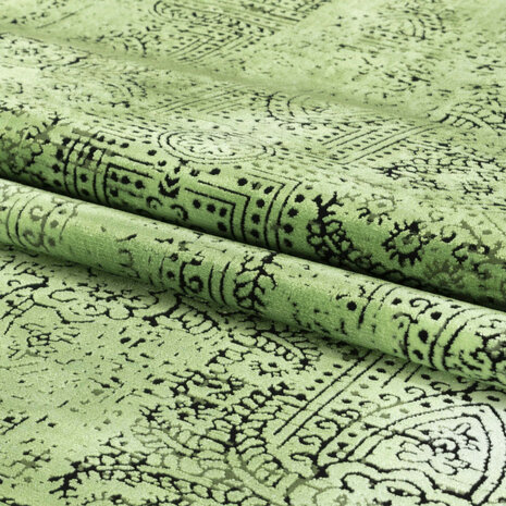 Vintage vloerkleed Elegant kleur groen