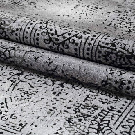 Vintage vloerkleed Elegant kleur grijs