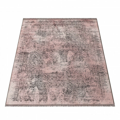 Vintage vloerkleed Elegant kleur rose