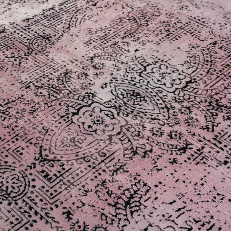 Vintage vloerkleed Elegant kleur rose