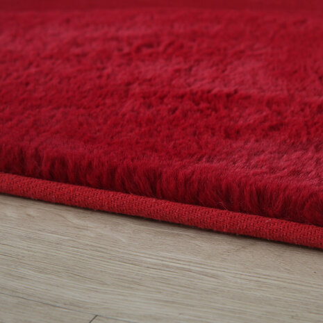 Effen of uni vloerleed Royal kleur rood