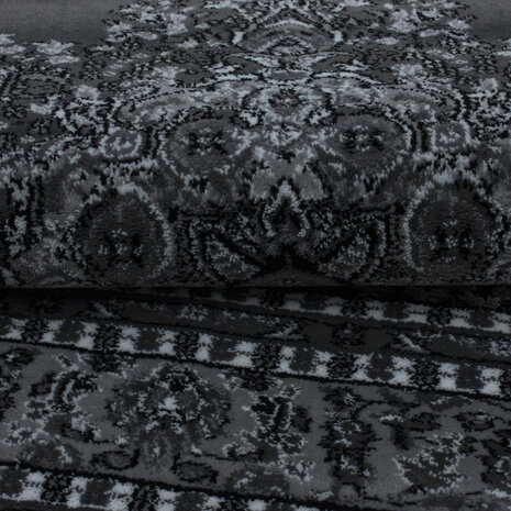 Klassiek vloerkleed Oriental kleur grijs 297