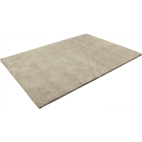 Wollen handloom vloerkleed Zenaga kleur zand