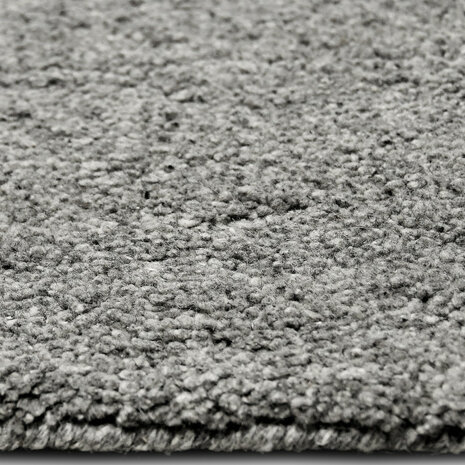 Wollen handloom vloerkleed Zenaga kleur zilver