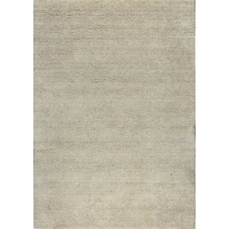 Wollen handloom vloerkleed Zenaga kleur licht grijs