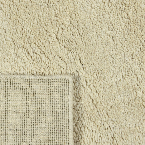 Wollen handloom vloerkleed Zenaga kleur ivoor