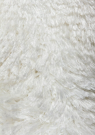 Hoogpolig vloerkleed Adore van Ligne Pure kleur wit