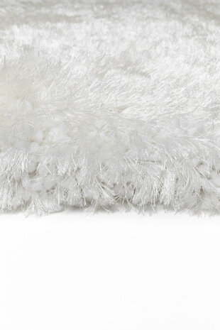 Hoogpolig vloerkleed Adore van Ligne Pure kleur wit