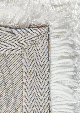 Hoogpolig vloerkleed Adore van Ligne Pure kleur wit