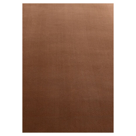 Effen of uni vloerkleed Dynasty kleur bruin