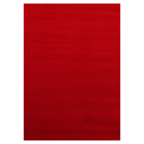Effen of uni vloerkleed Dynasty kleur rood