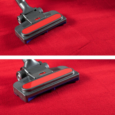 Effen of uni vloerkleed Dynasty kleur rood