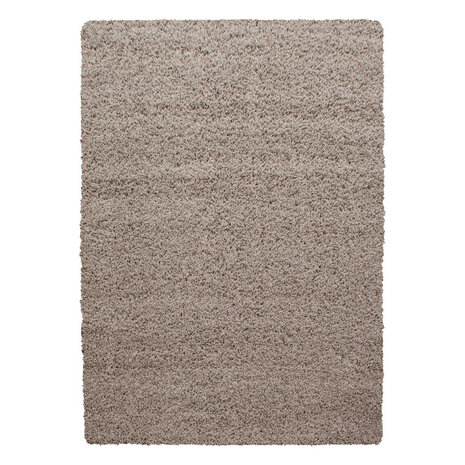 Hoogpolig vloerkleed Gold Shaggy kleur beige